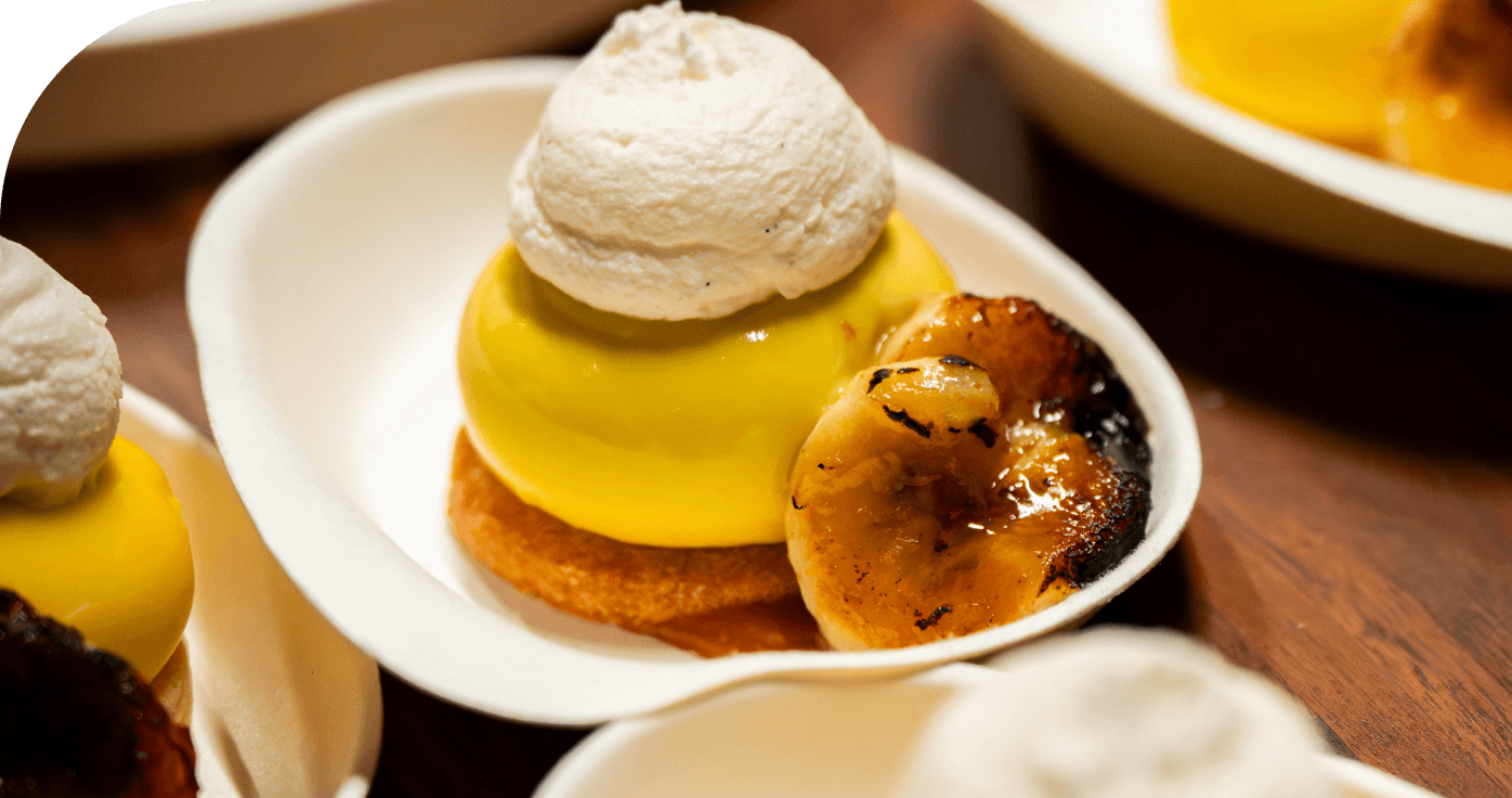 Wolfgang Puck Catering Fall Menu Plated Dessert